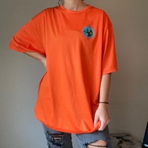 Bright Orange Boy Scout Jamboree Short Sleeve Athletic Tee Shirt
